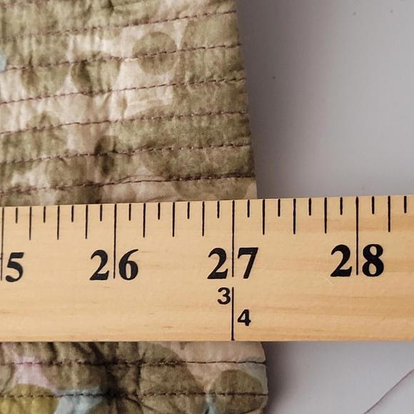 Soft by Avenue Beige Floral Silk Quilted Lightweight Jacket Women Size 14/16 - Picture 5 of 10